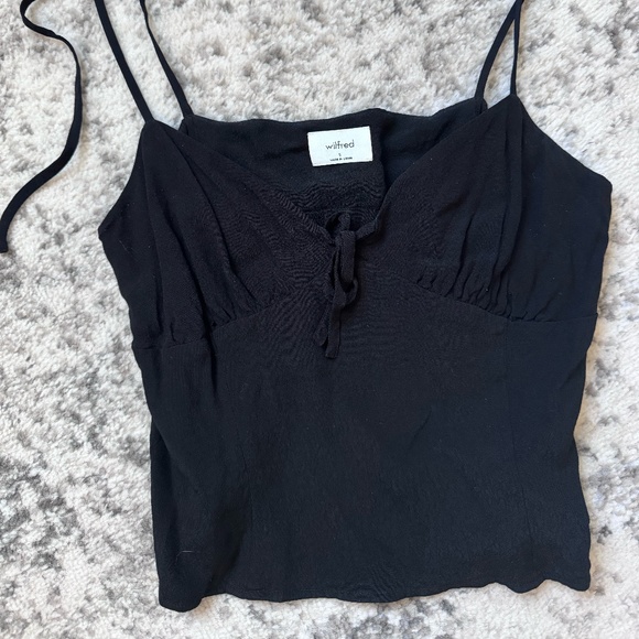 Aritzia Wilfred Black Tie Tank - Picture 2 of 4